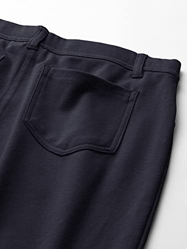 Nautica Bermudas elásticas para uniforme escolar para niña, azul marino tejido, 6X