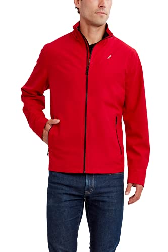 Nautica Men's Lightweight Stretch Golf Jacket, Deep Red, L