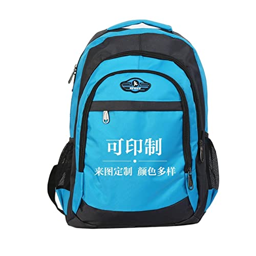 NC Publicidad mochila personalizada letras logotipo escuela primaria y secundaria estudiante mochila personalizada clase de entrenamiento regalos promocionales