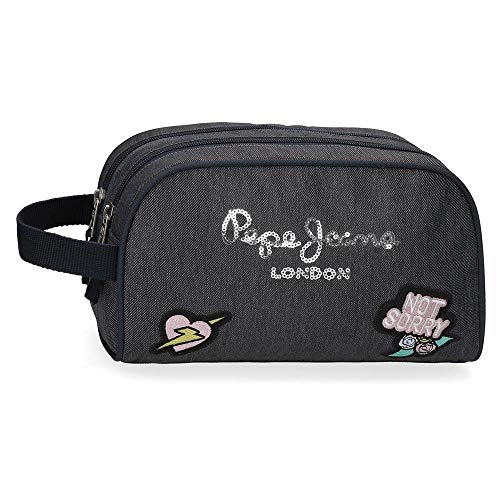 Neceser Pepe Jeans emi Adaptable, Azul, 26x16x12 cms