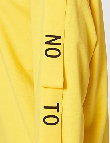 Neon Coco NO Rules Oversized Hoodie Sudadera, Amarillo (Yellow C18), 36 (Tamaño del Fabricante:M) para Mujer