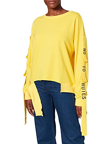 Neon Coco NO Rules Oversized Hoodie Sudadera, Amarillo (Yellow C18), 36 (Tamaño del Fabricante:M) para Mujer