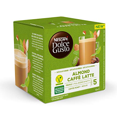 Nescafé DOLCE GUSTO Café ALMENDRA LATTE - Pack De 3 x 12 cápsulas - Total: 36 Cápsulas