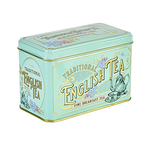 New English Tés Vintage Victoriano Lata con 40 bolsitas de té de desayuno inglés