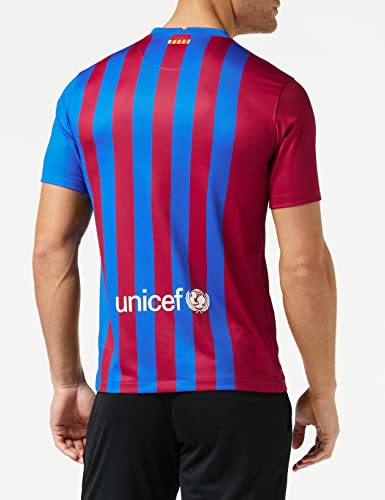 Nike - Barcelona FC Temporada 2021/22 Camiseta Primera Equipación Equipación de Juego, L, Hombre