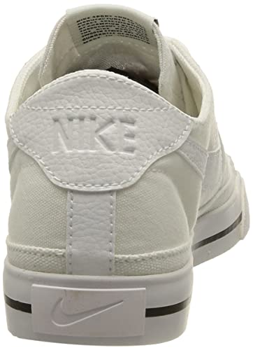 Nike Court Legacy Canvas, Zapatillas Hombre, White White White Black, 42.5 EU