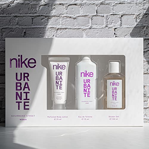 Nike Gourmand Street Estuche de Regalo para Mujer EdT 75ml + Body Lotion 75ml + Gel Baño 100ml