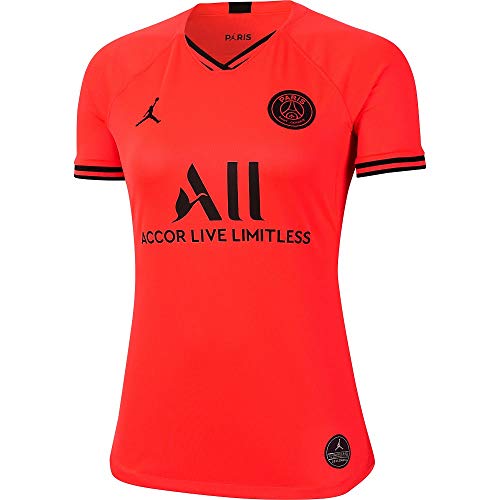 NIKE Paris Saint-Germain 2019/20 Stadium Away Women Jersey, Mujer, Rojo (Infrared 23/Black), L