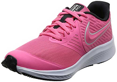 NIKE Star Runner 2 (GS), Sneaker, Pink Glow/Photon Dust-Black-White, 39 EU