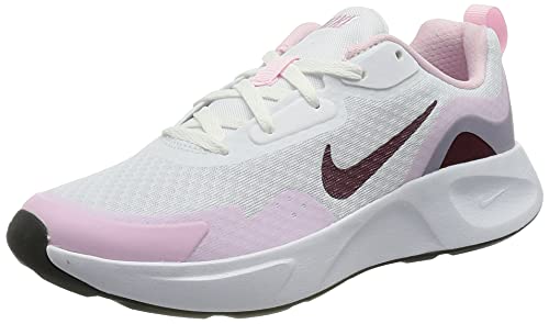 Nike Wearallday, Zapatillas Deportivas, White Dark Beetroot Pink Foam, 36 EU