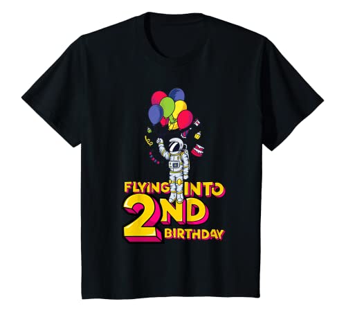 Niños Camiseta de 2º cumpleaños para chicos y jóvenes. Camiseta