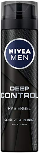 Nivea Men Deep Control - Gel de afeitar (6 paquetes de 200 mililitros)