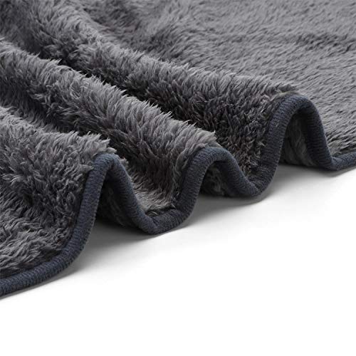 Nobleza – Manta Suave de Felpa para Perros, Gatos y Otras Mascotas. Lavable. Color Gris, 100 * 80cm