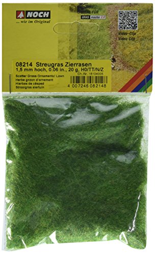 NOCH- 1.5 mm Scatter Grass Ornamental Lawn Landscape Modelling Hierbas “Césped”, Color verde (8214)