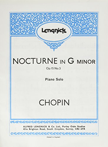 Nocturne in G minor Opus 15 Nr 3