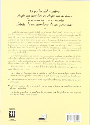 Nombres, los: Su significado y su influencia secreta sobre el carácter y el destino.