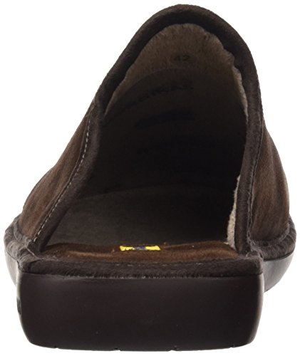 Nordikas Top Line 236, Zapatillas de Estar por casa con talón Abierto Hombre, Marrón (Moka), 43 EU