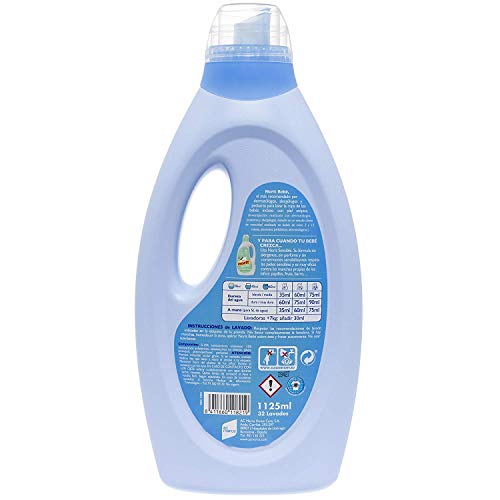 Norit Bebé Detergente Líquido 32 Lavados - paquete de 6 x 1125 ml (Total: 6.75 L)