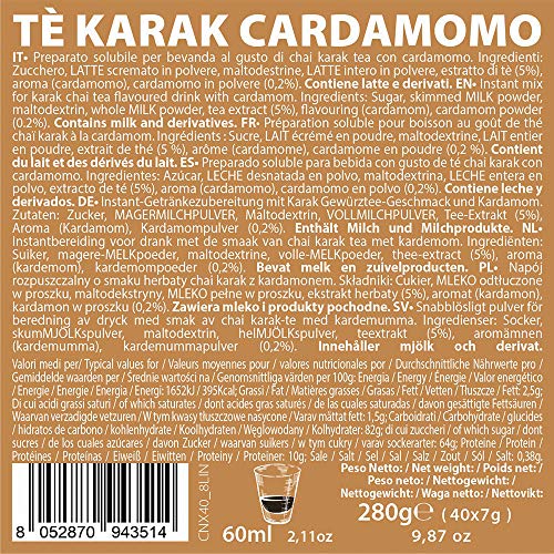 Note d'Espresso - Chai Karak Cardamom Tea - Cápsulas para las Cafeteras NESPRESSO* - 40 caps