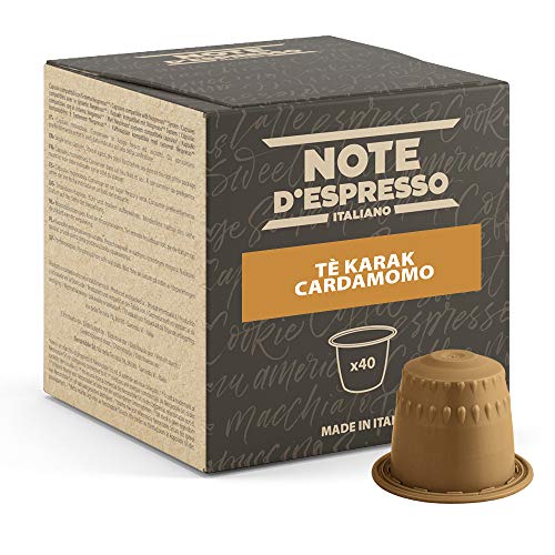 Note d'Espresso - Chai Karak Cardamom Tea - Cápsulas para las Cafeteras NESPRESSO* - 40 caps