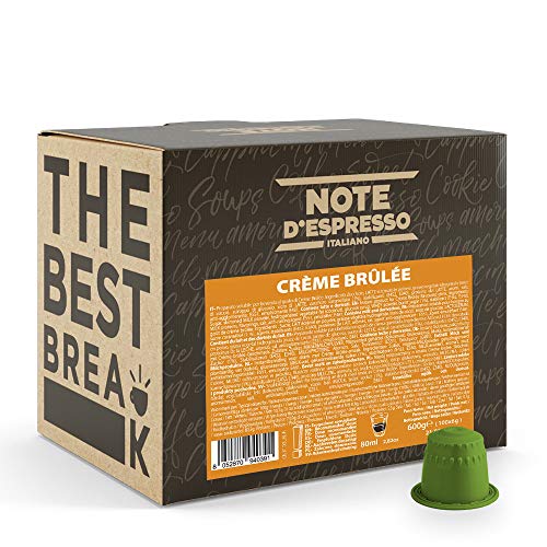 Note d'Espresso - Crème Brûlée - Cápsulas compatibles con Cafeteras NESPRESSO - 100 caps