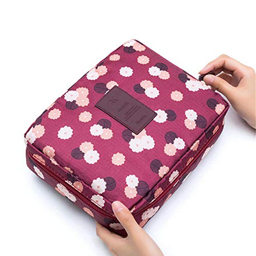 nouvelles dames voyage sac cosmétique en nylon multifonctionnel sac cosmétique étanche boîte de rangement cosmétique portable-Dinero