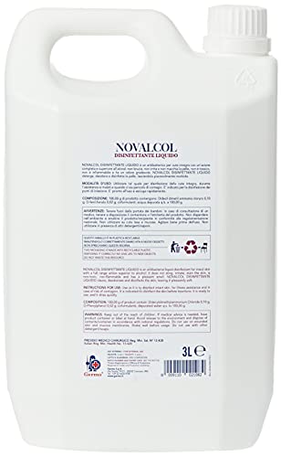 Novalcol – Desinfectante Cutaneo bactericida, listo para usar, perfumado, 1 bote de 3 litros