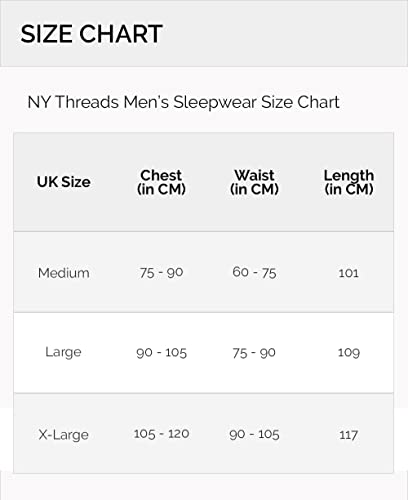 NY Threads Lujo Bata de Forro para Hombre - Batas De Estar En Casa de Súper Suave (Medium, Negro)