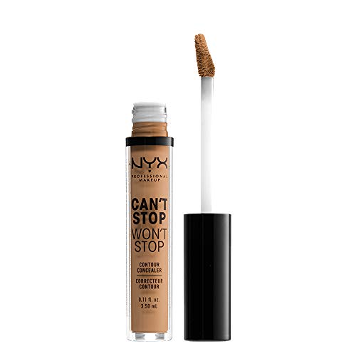 Nyx Professional Makeup Corrector No Comedogénico, Waterproof Y De Larga Duración Can'T Stop Won'T Stop 24H Tono 14 Golden Honey Para Pieles Oscuras