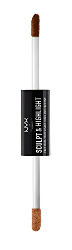 NYX Professional Makeup Maquillaje De Contouring Sculpt & Highlight tono 5 Chestnut Sand color Marrón