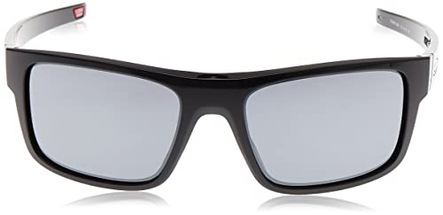 Oakley Drop Point Gafas de Sol, Hombre, Negro (Polished Black/Blackiridium), 61