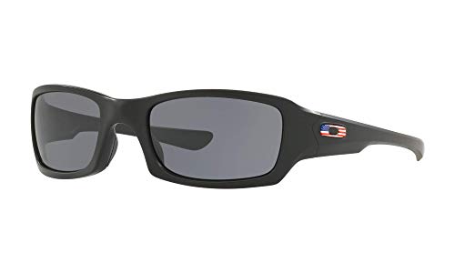 Oakley Fives Squared Si Sunglasses Matte Black / USA Flag / 009238-34
