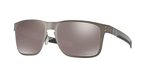 Oakley OO4123 Holbrook Metal Sunglasses+Vision Group Accesorios Bundle, Gris plomizo mate/Prizm negro polarizado (412306),