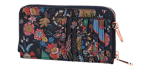 Oilily Amelie Sits Card Zip Wallet L Black Iris