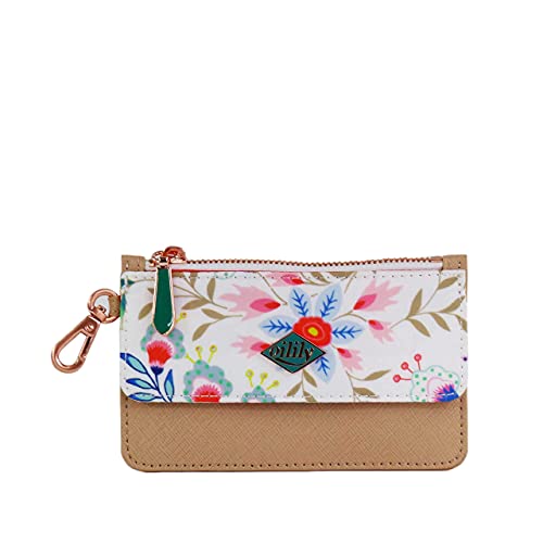 Oilily Aqua Sits Flap Credit Card Wallet Bright White