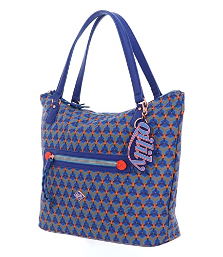 Oilily Honey Comb Shopper Ultramarine