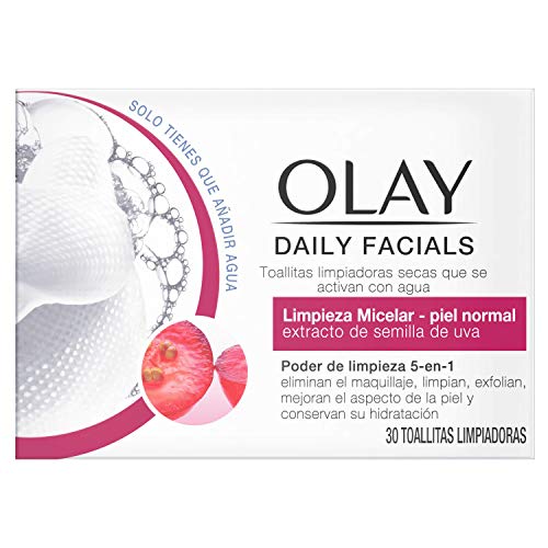 Olay - Daily Facials Limpieza Micelar - Piel Normal, 1 x 100 g