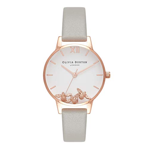 Olivia Burton Reloj Analógico para Mujer de Cuarzo con Correa en Cuero OB16CH03