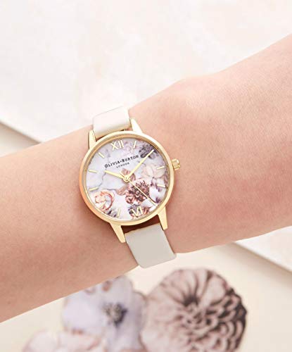 Olivia Burton Reloj Analógico para Mujer de Cuarzo con Correa en Cuero OB16CS15