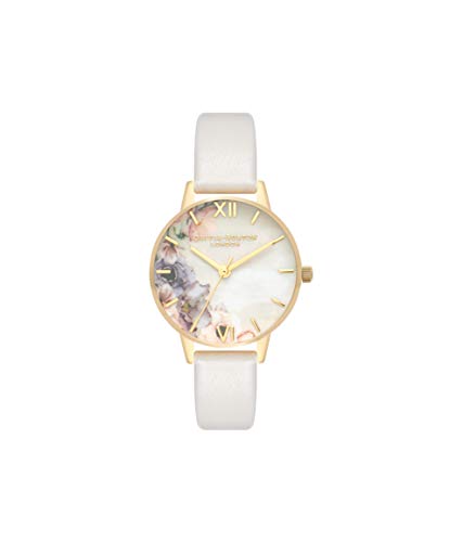 Olivia Burton Reloj Analógico para Mujer de Cuarzo con Correa en Cuero OB16PP45