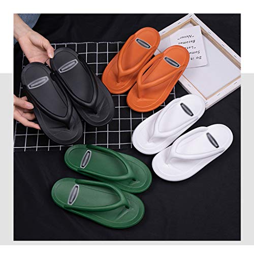 OMING Zapatillas de baño Baño de Suela Gruesa de Pelo, Moda de Verano, Sandalias y Zapatillas al Aire Libre, Pareja Coreana Naranja Zapatillas, Mujeres Zapatillas acogedoras (Color : A, Size : 34-35)