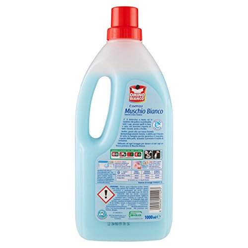 Omino Bianco – Aroma almizcle blanco, Detergente a mano y lavadora – 1000 ml