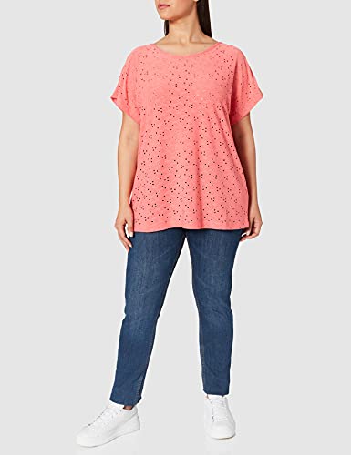 ONLY Carmakoma CARZABBY SS IN One Top Camiseta, Tea Rose, L para Mujer