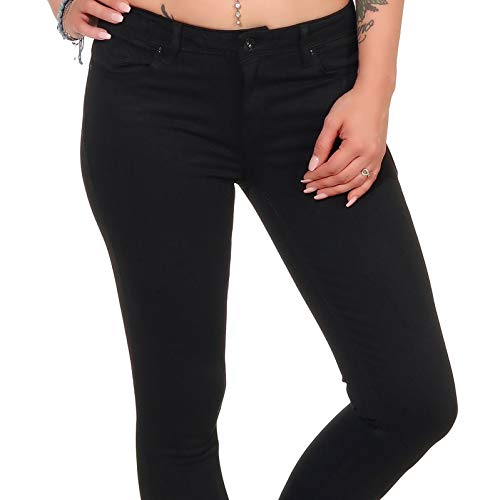 Only Onlcarmen Reg SK Black4ever Soo1796 Noos Vaqueros Skinny, Negro (Black Denim Black Denim), W27/L30 para Mujer