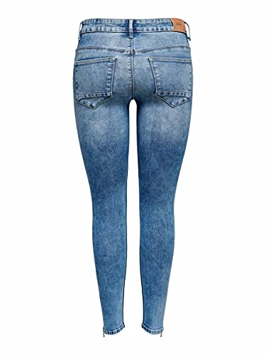 Only ONLKENDELL Life RG SK ANK BB TAI006 Jeans, Light Medium Blue Denim, 27_32 para Mujer