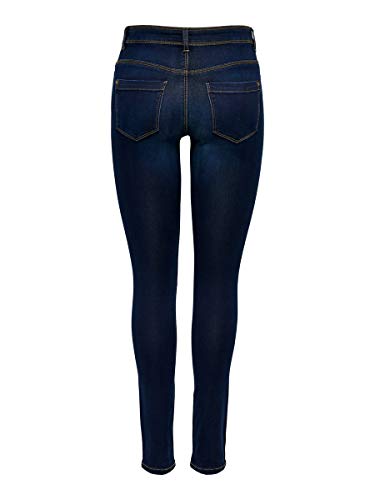 ONLY Onlultimate King Reg Jeans Cry200 Vaqueros, Dark Blue Denim, L / 34L para Mujer