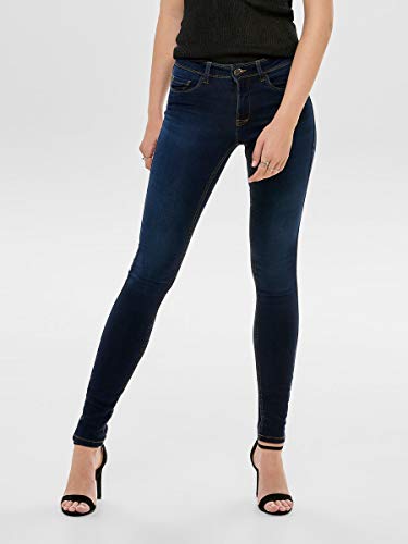 ONLY Onlultimate King Reg Jeans Cry200 Vaqueros, Dark Blue Denim, L / 34L para Mujer