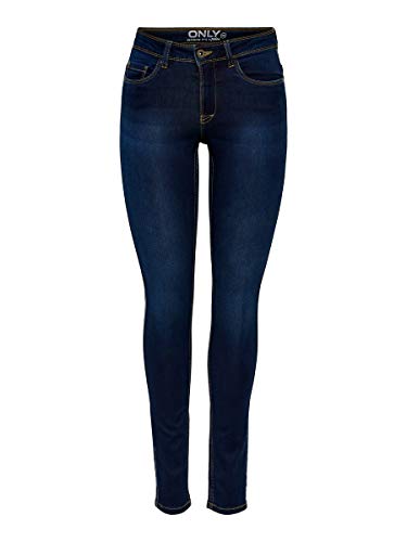 ONLY Onlultimate King Reg Jeans Cry200 Vaqueros, Dark Blue Denim, L / 34L para Mujer