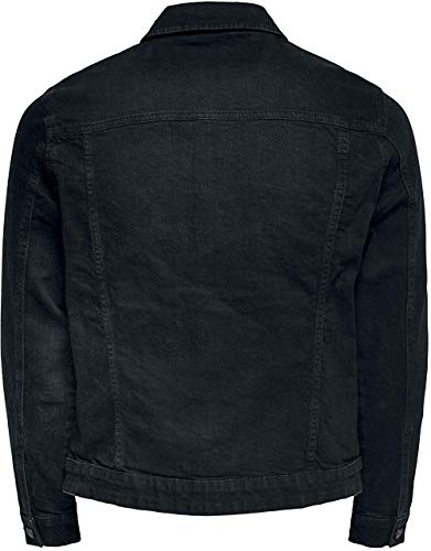 Only & Sons Onscoin Jacket PK 0453 Noos Chaqueta Vaquera, Negro (Black Denim Black Denim), Small para Hombre