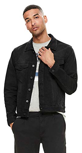 Only & Sons Onscoin Jacket PK 0453 Noos Chaqueta Vaquera, Negro (Black Denim Black Denim), Small para Hombre